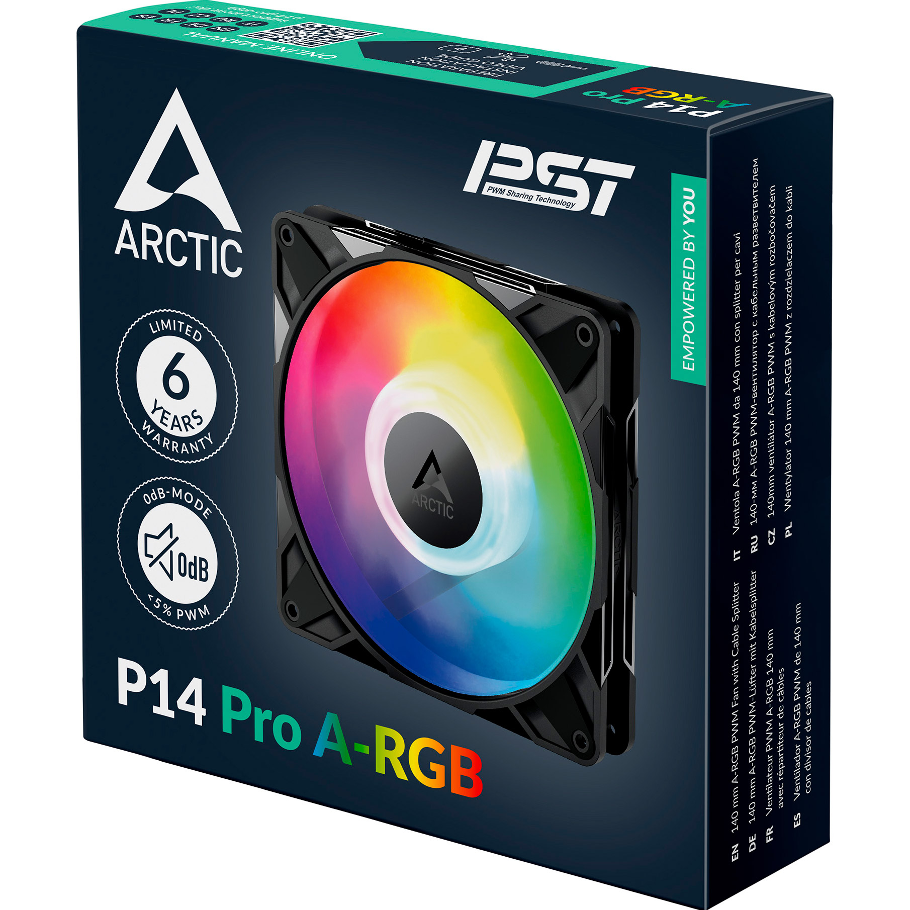 Вентилятор ARCTIC P14 Pro A-RGB Black (ACFAN00315A)