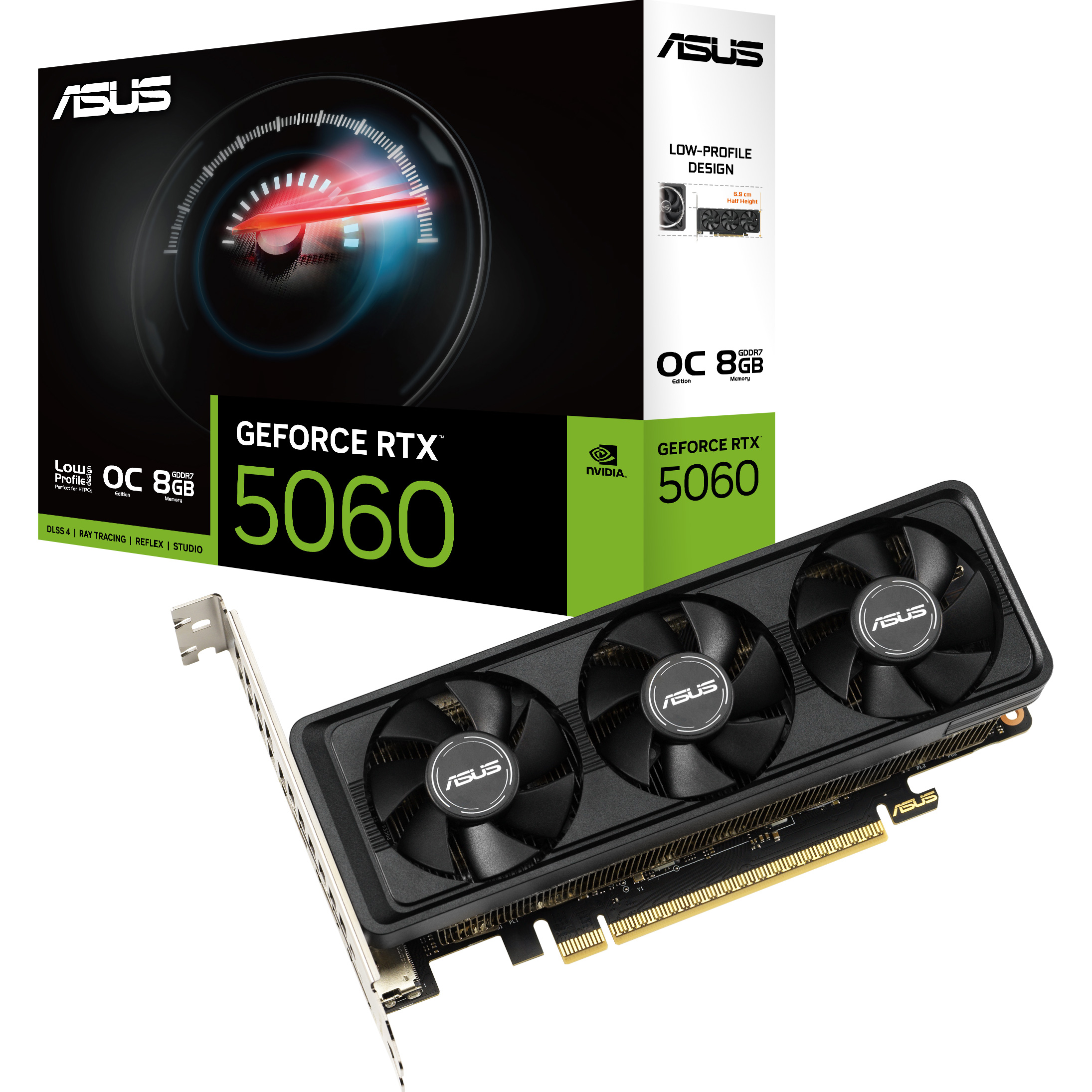 Відеокарта ASUS GeForce RTX 5060 LP BRK 8GB GDDR7 OC Edition (RTX5060-O8G-LP-BRK)