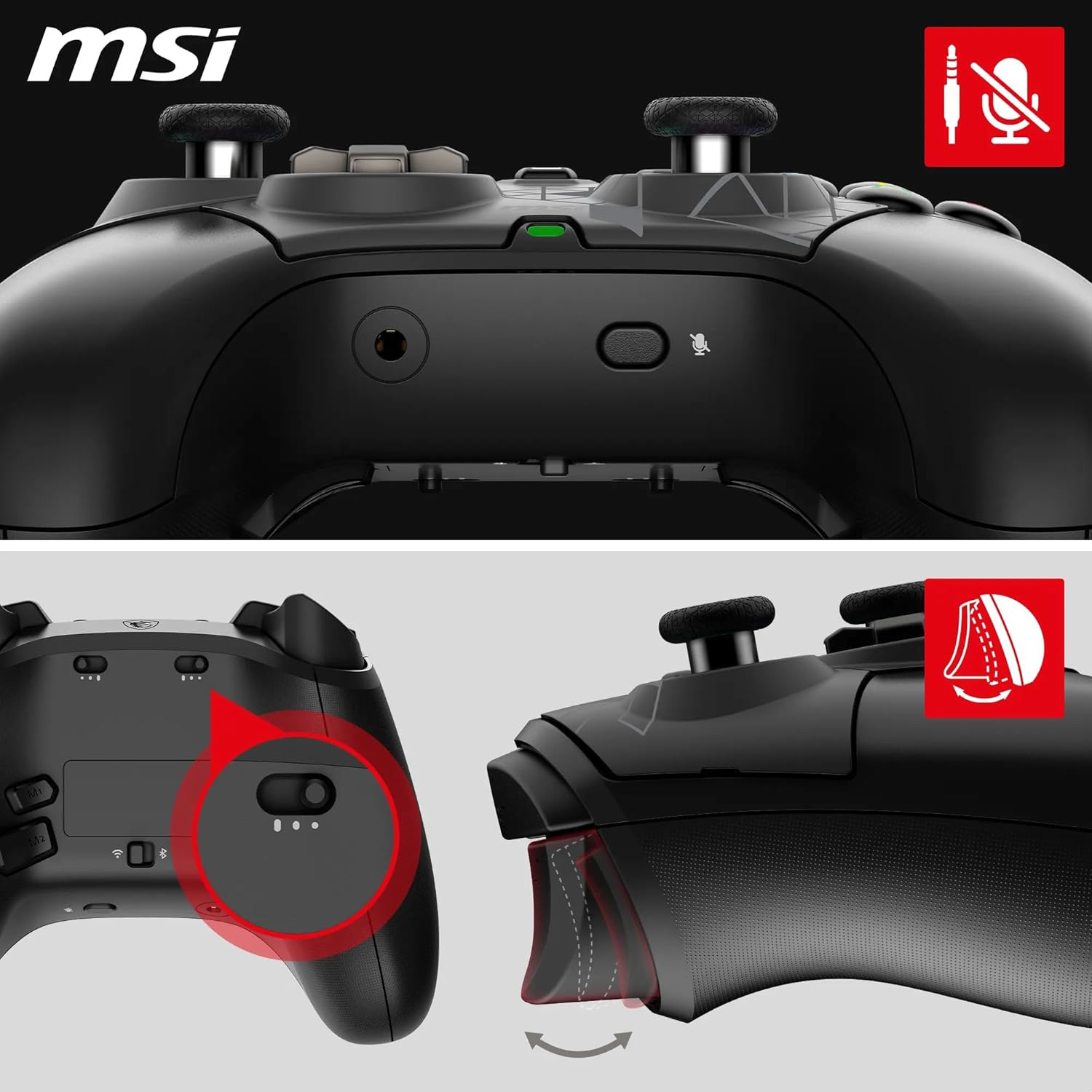 Геймпад MSI Force Pro Wireless Black