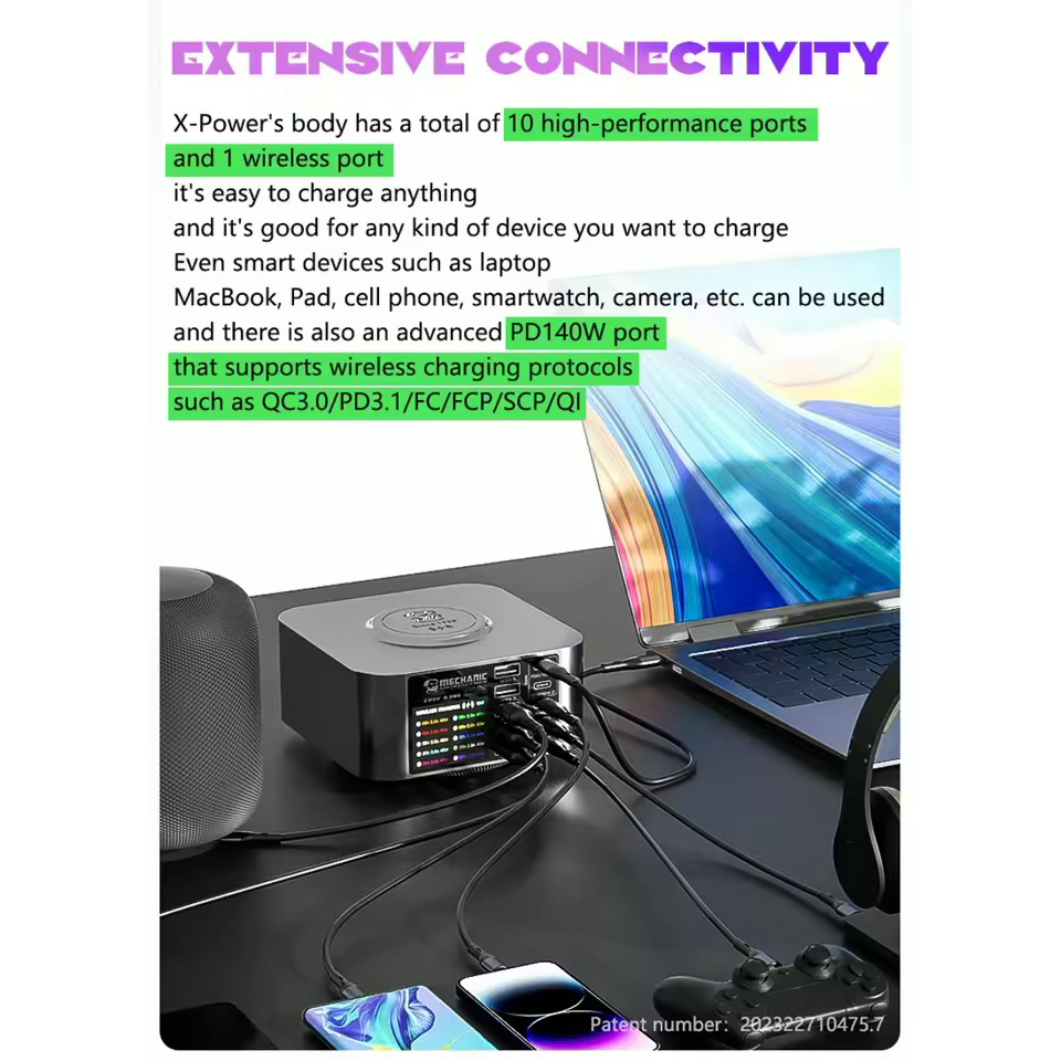 Зарядна станція MECHANIC X-Power Max 300W Silver