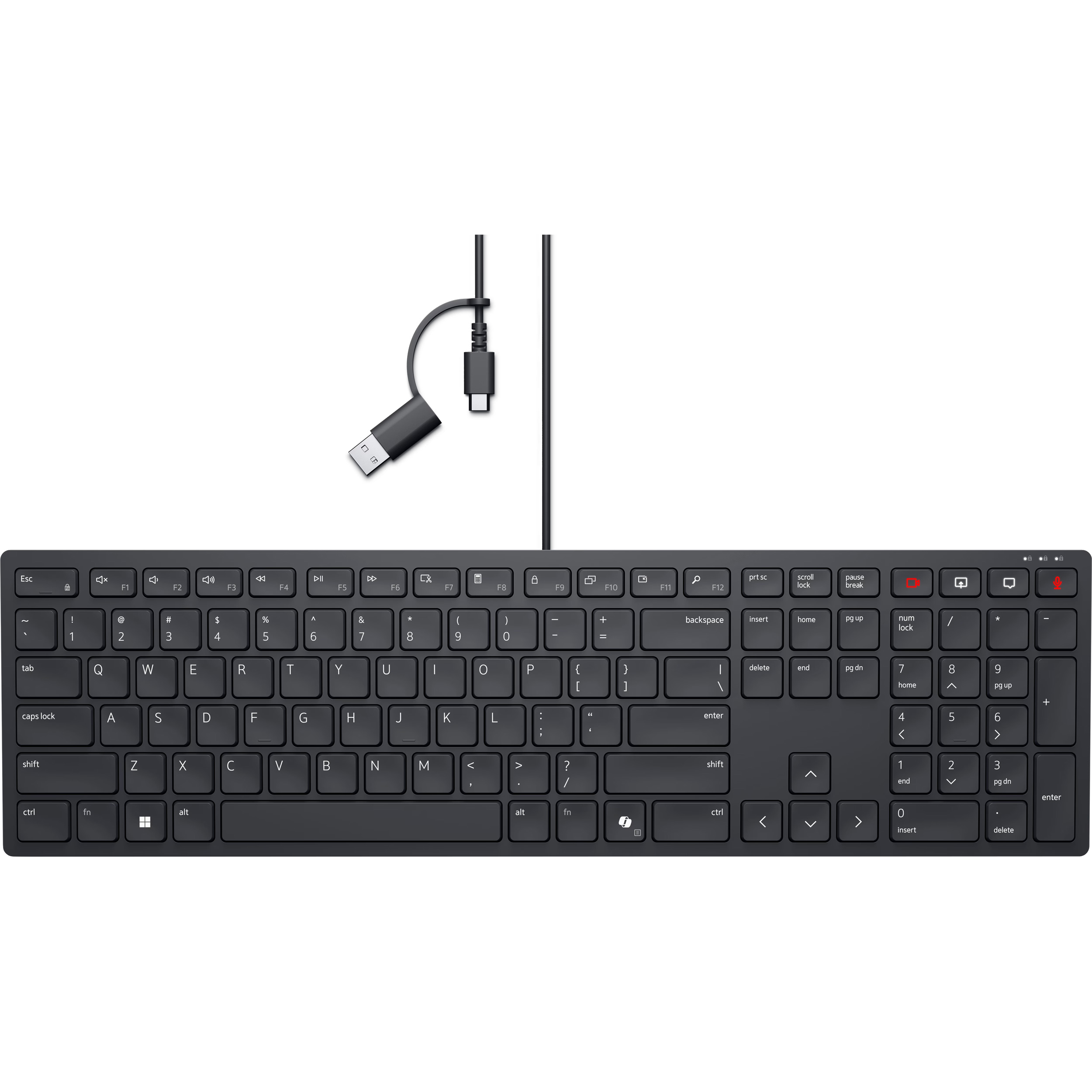 Клавіатура DELL KB525C Black (580-BBTG)