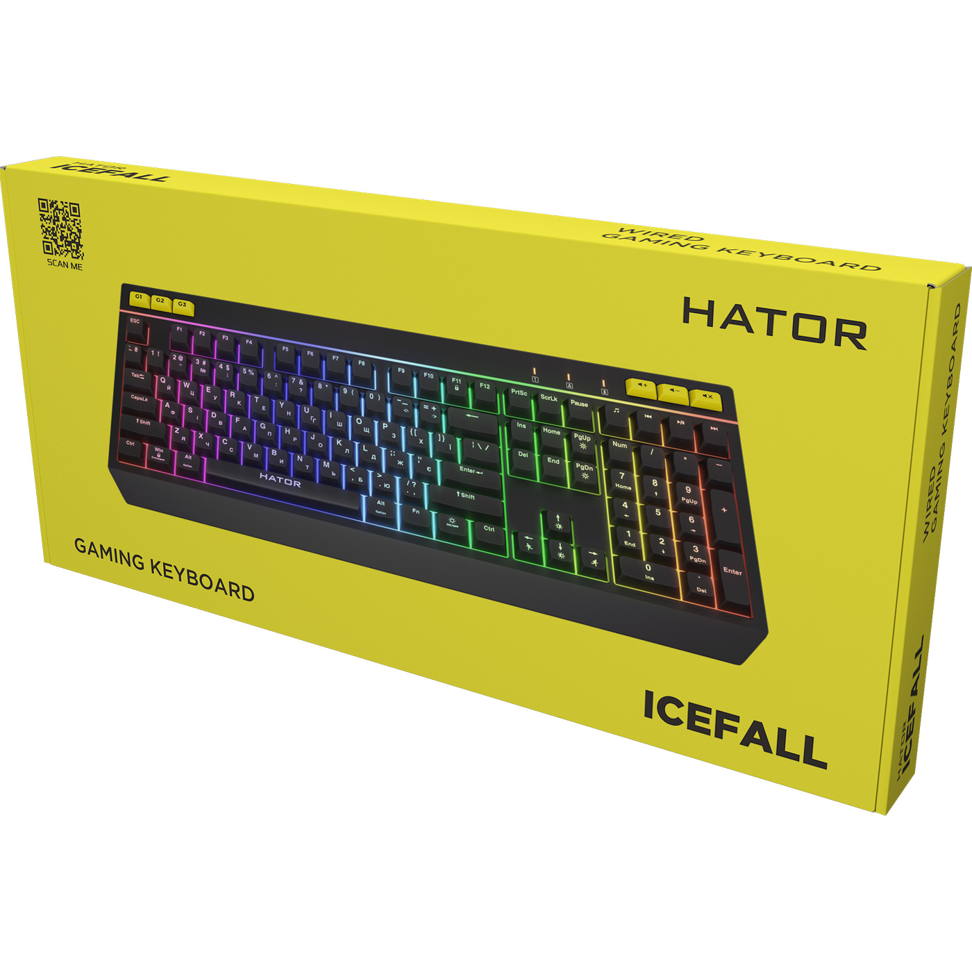 Клавіатура HATOR Icefall Black (HTK402UA)