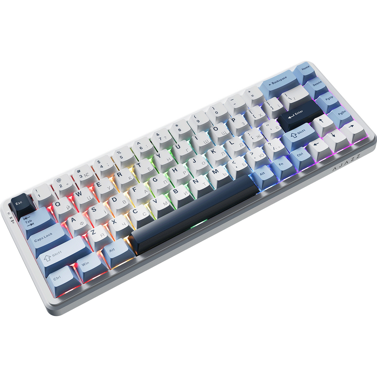 Клавіатура бездротова AJAZZ AK680 Max Wireless (8+8K) Blue/White