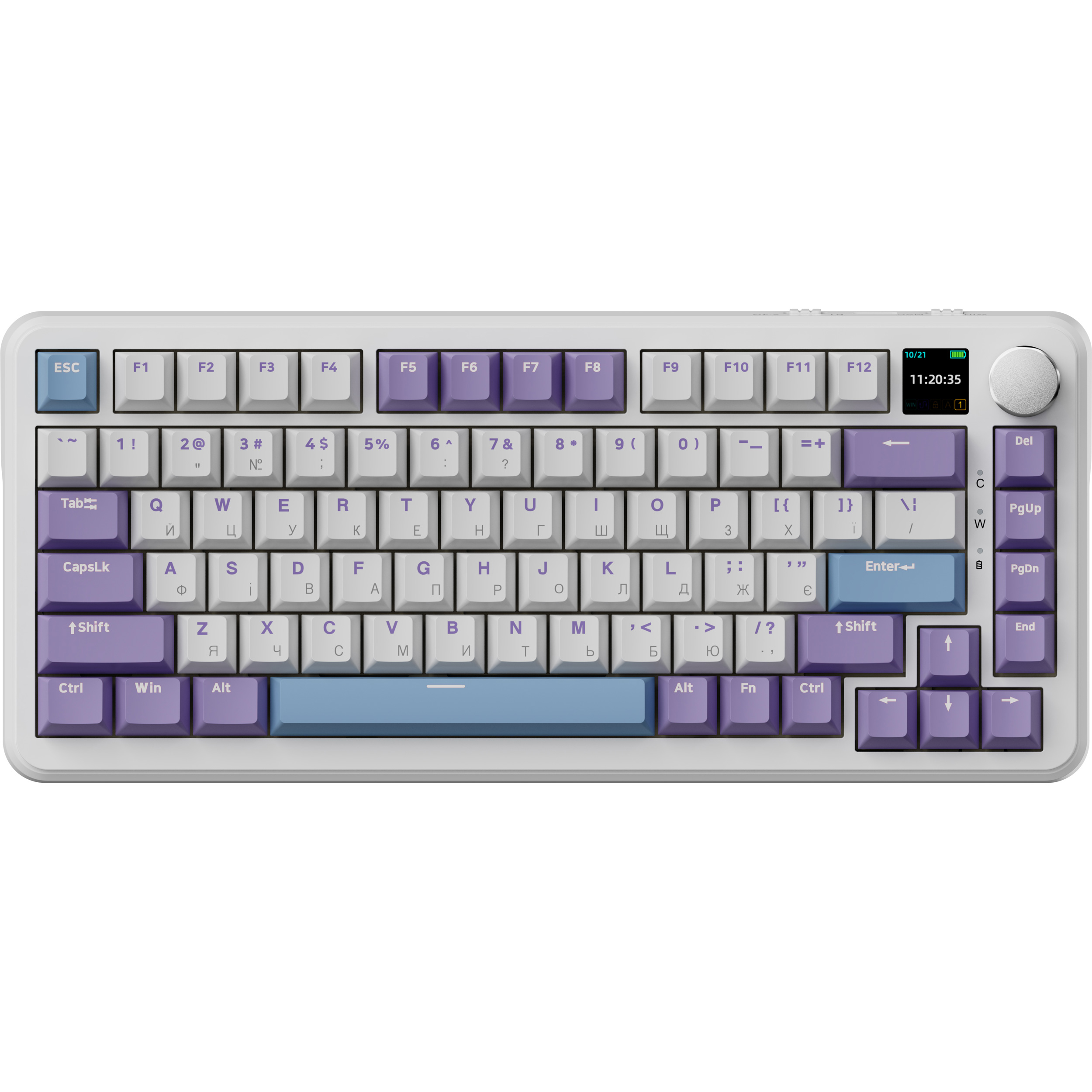 Клавіатура бездротова AJAZZ AK820 Max (Plus) Daydream Switch White/Purple