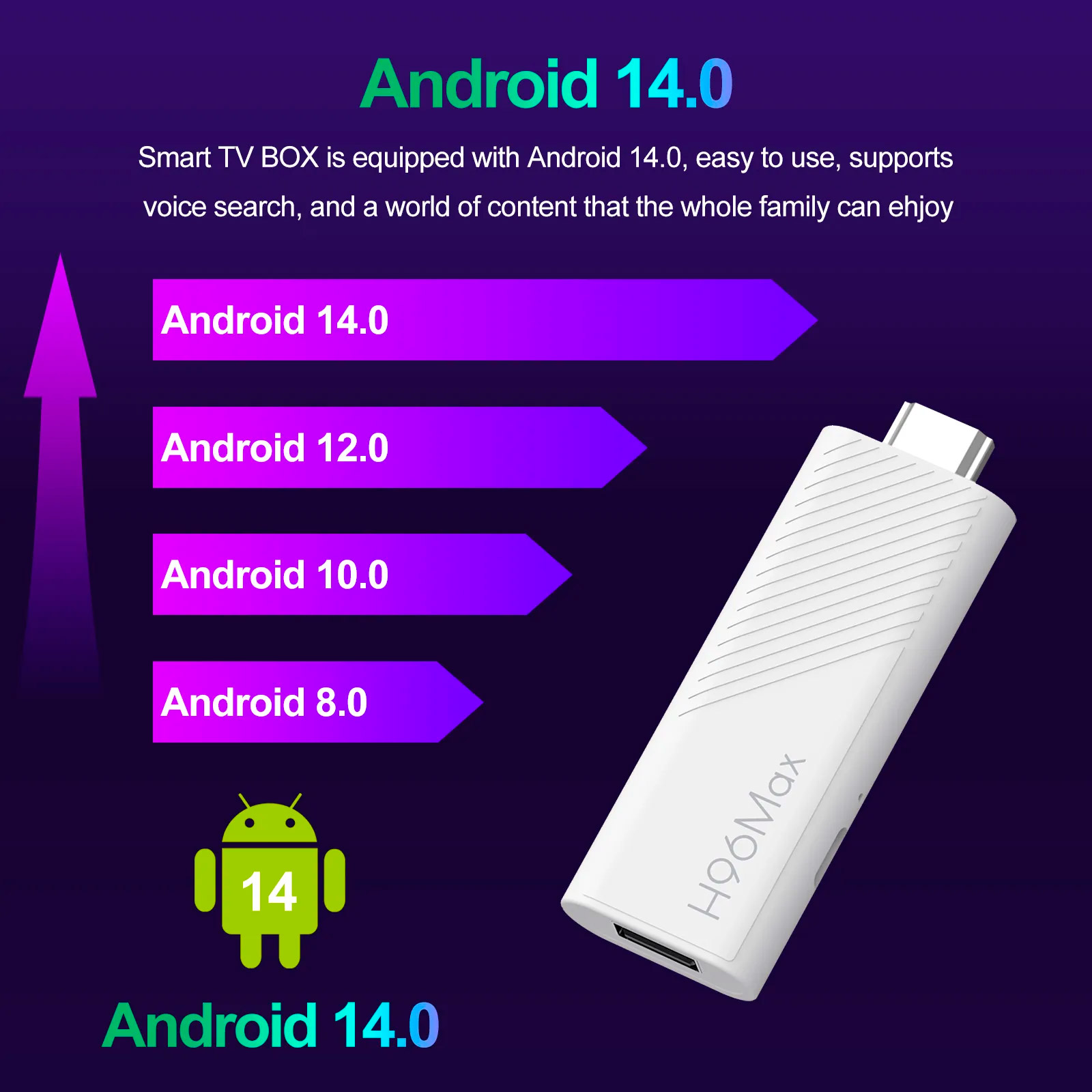 Медиаплеер H96 MAX H313 TV Stick
