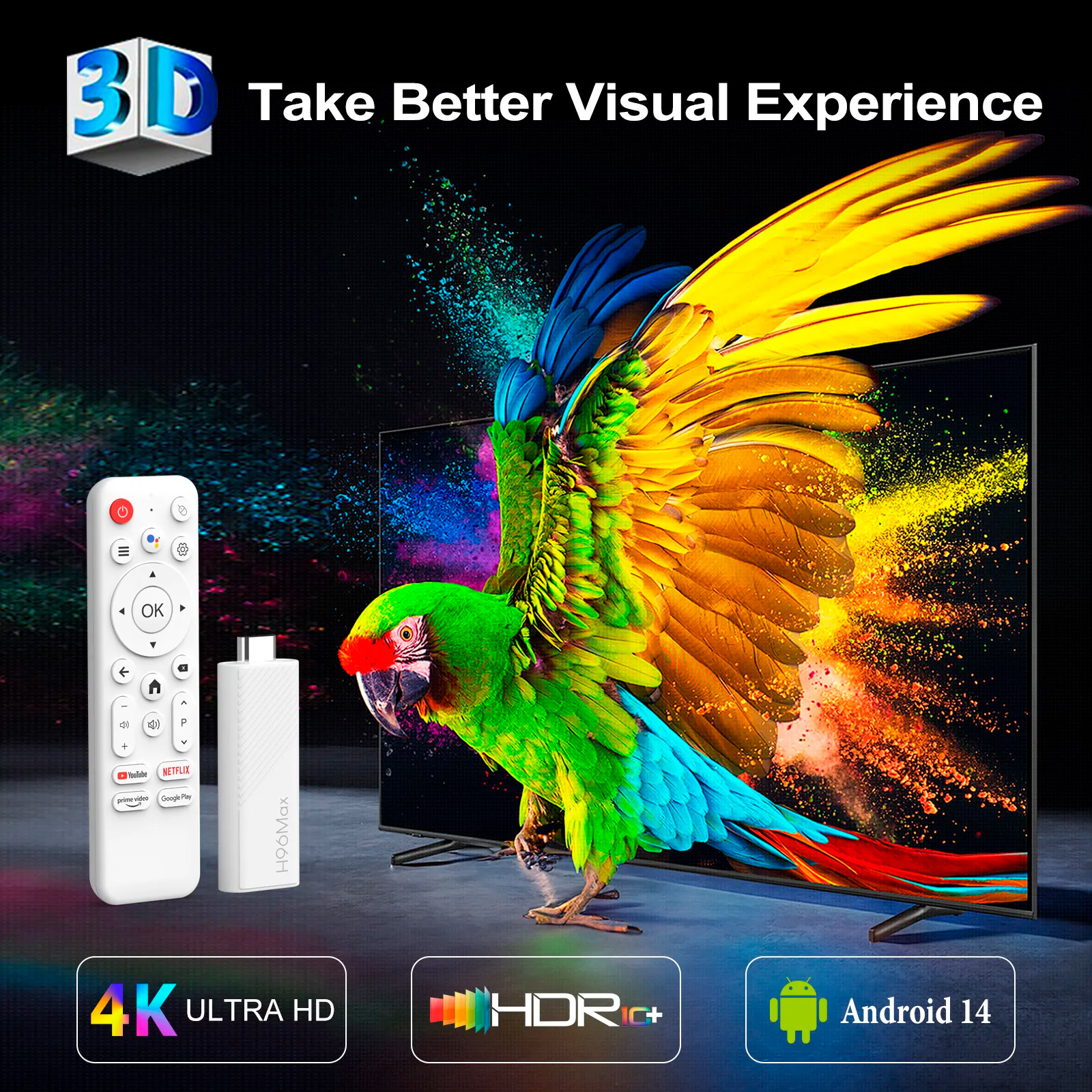 Медиаплеер H96 MAX H313 TV Stick