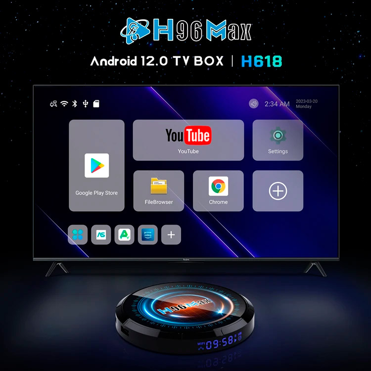 Медіаплеєр H96 MAX W2 4/64GB