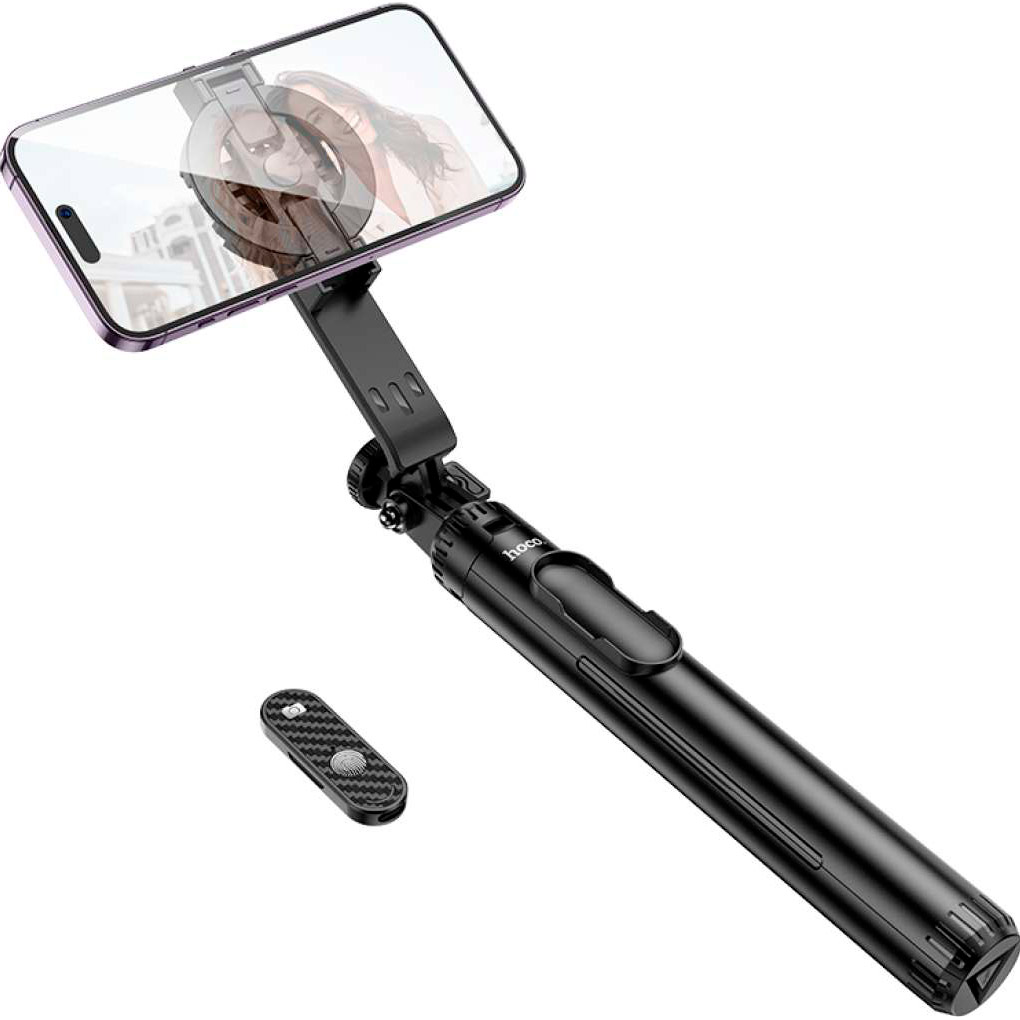 Монопод-трипод HOCO K25 Sherkhan Magnetic Aluminum Alloy Live Broadcast Holder Black