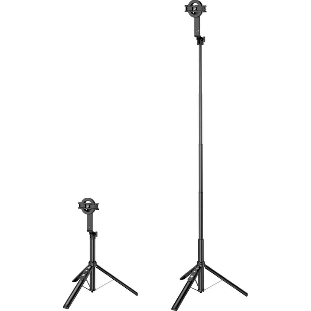 Монопод-трипод HOCO K25 Sherkhan Magnetic Aluminum Alloy Live Broadcast Holder Black