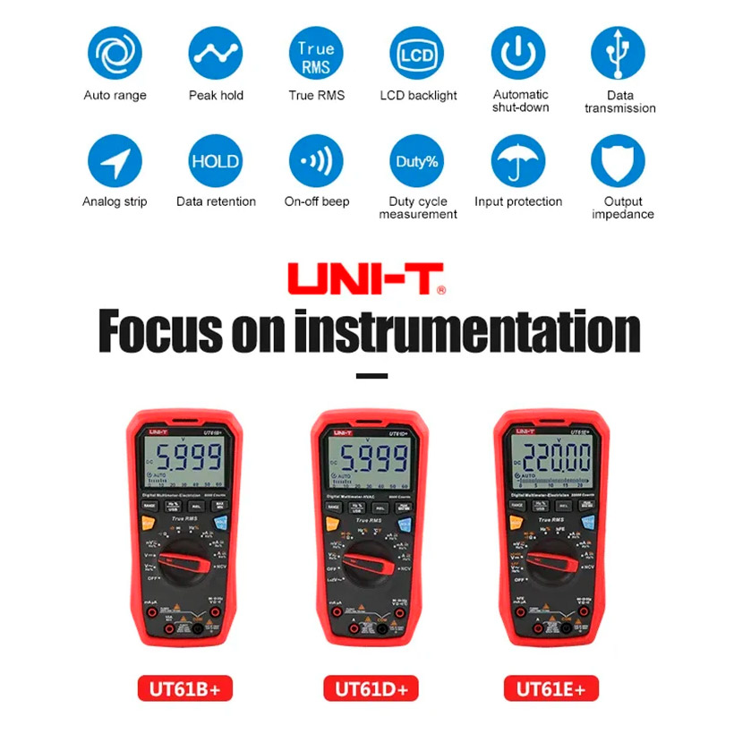 Мультиметр UNI-T UT61E+
