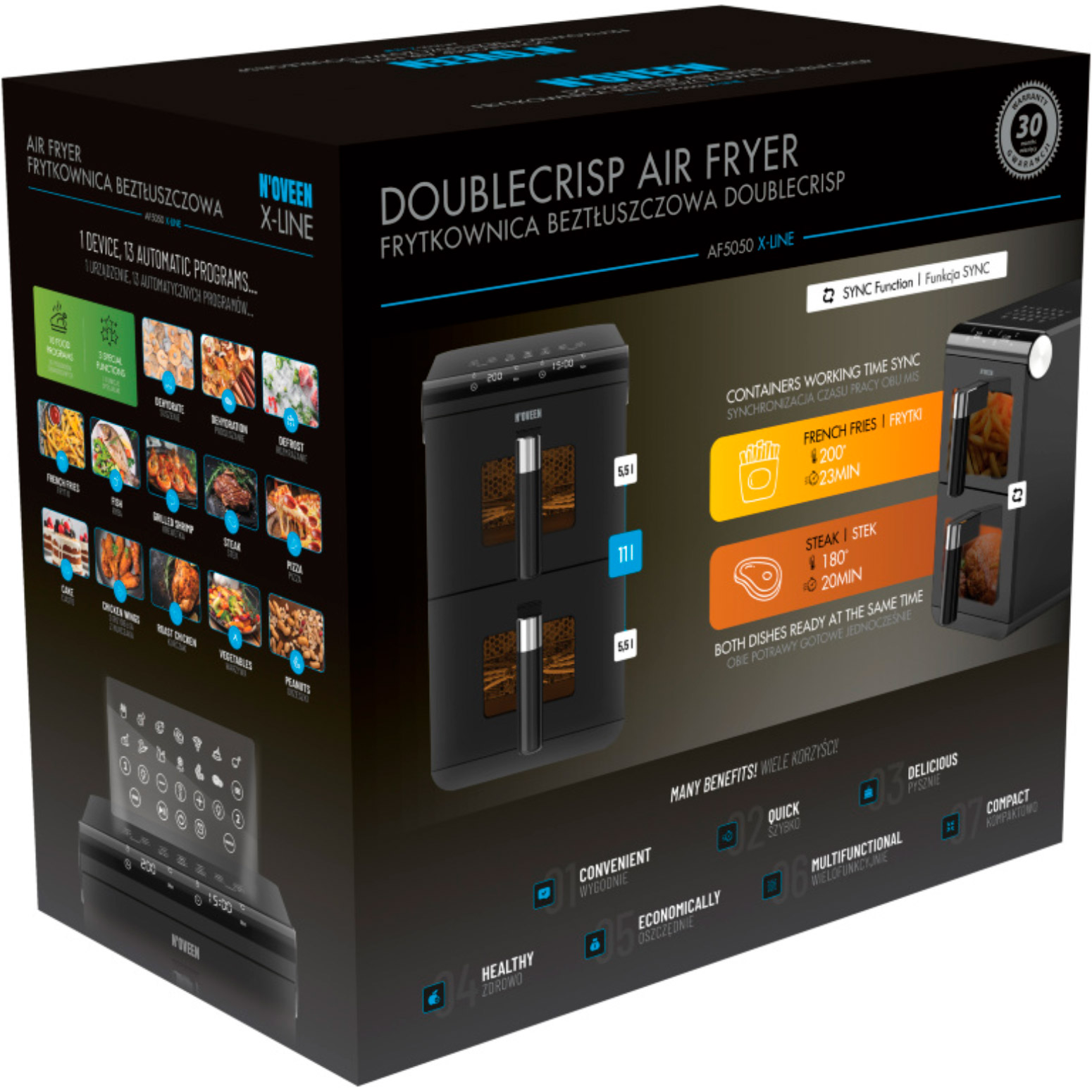 Мультипечь NOVEEN DoubleCrisp AF5050 X-Line