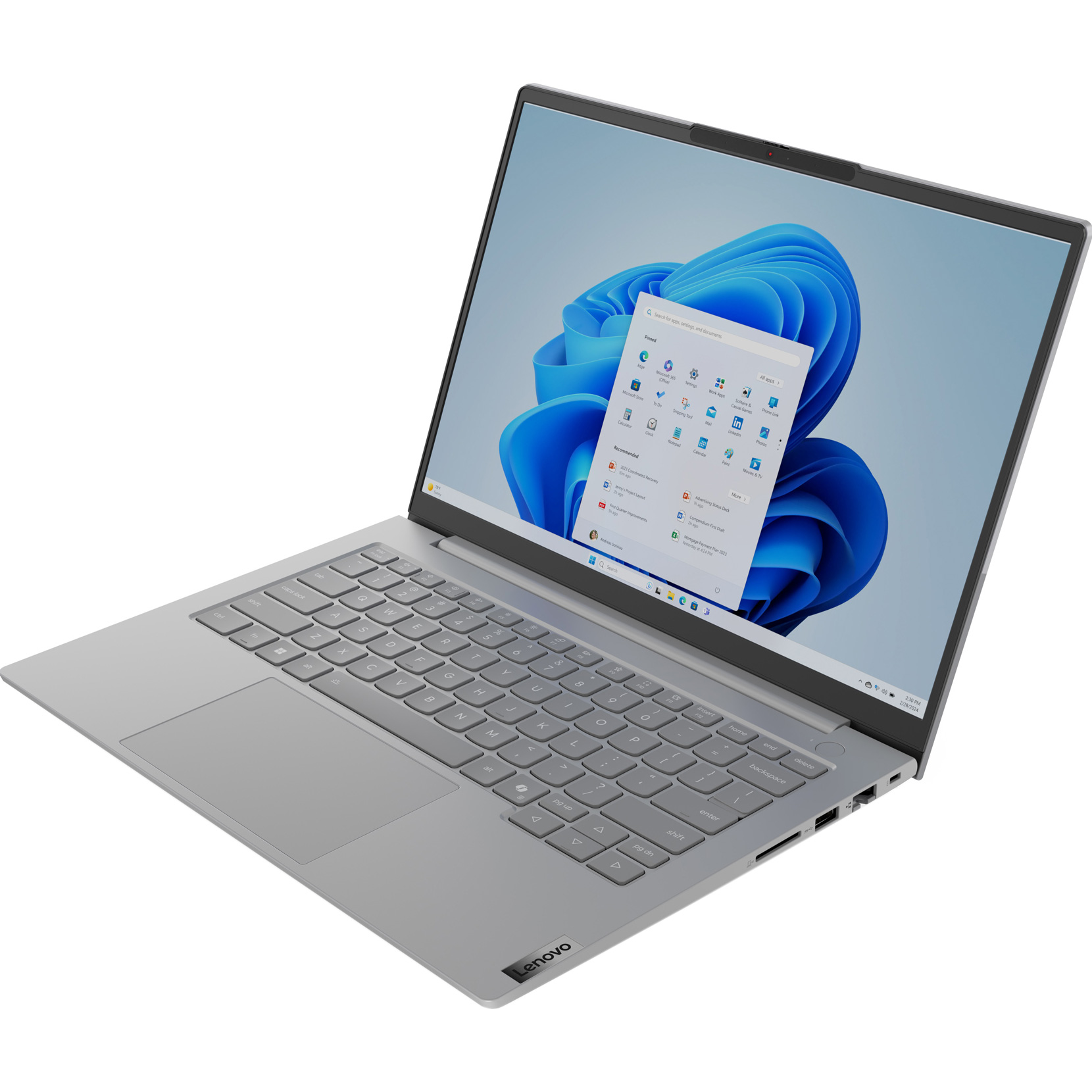 Ноутбук LENOVO ThinkBook 14 G8 IRL Arctic Gray (21SG00HPRA)