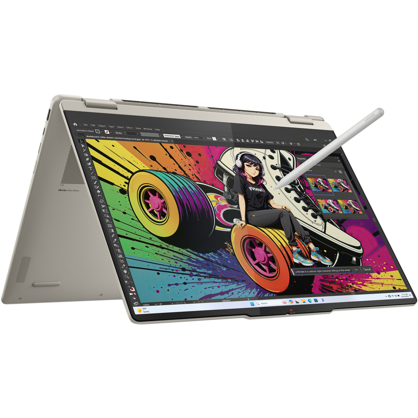 Ноутбук LENOVO Yoga 7 2-in-1 16AKP10 Seashell (83JU001MRA)