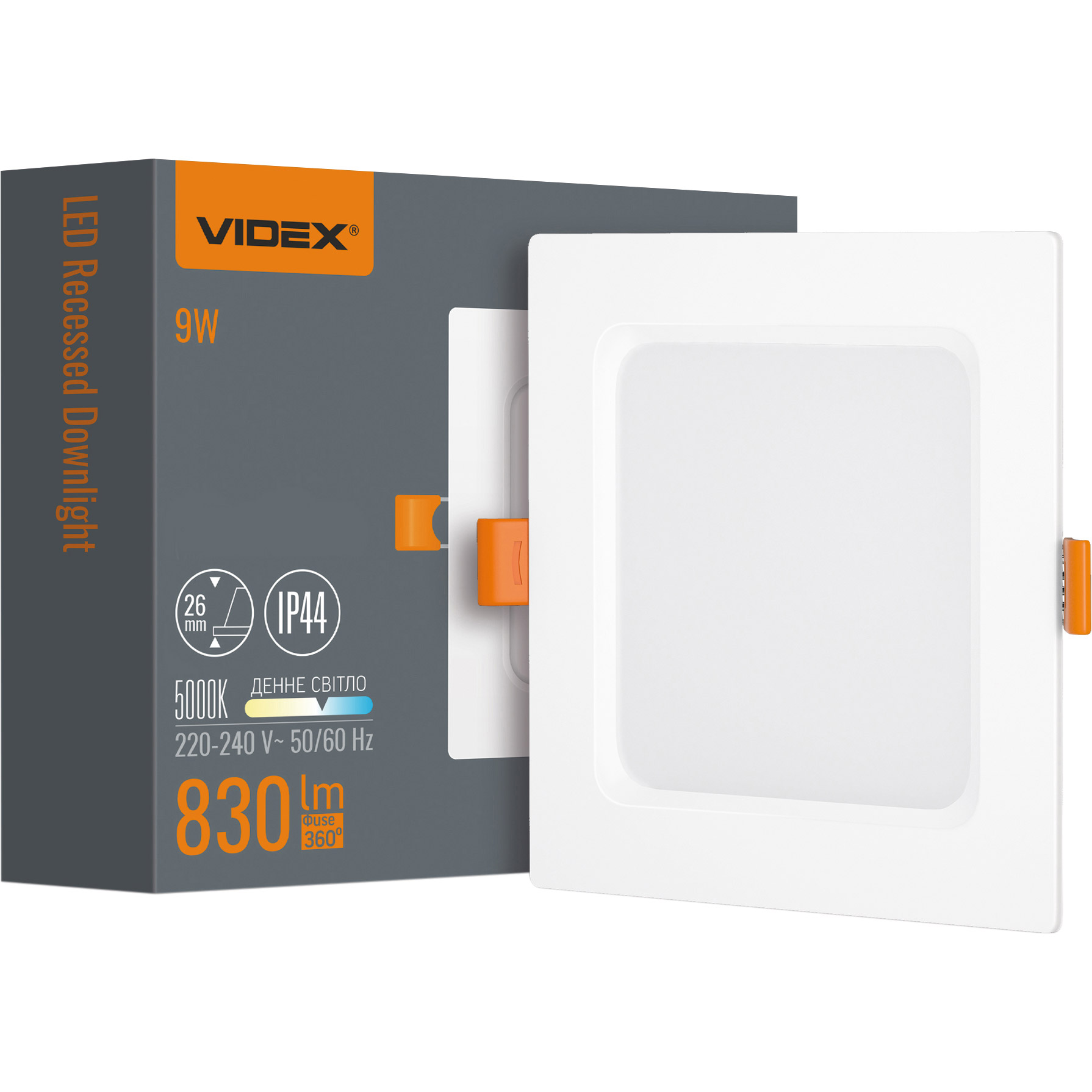 Світильник VIDEX VL-DLBS-095 White 9W 5000K