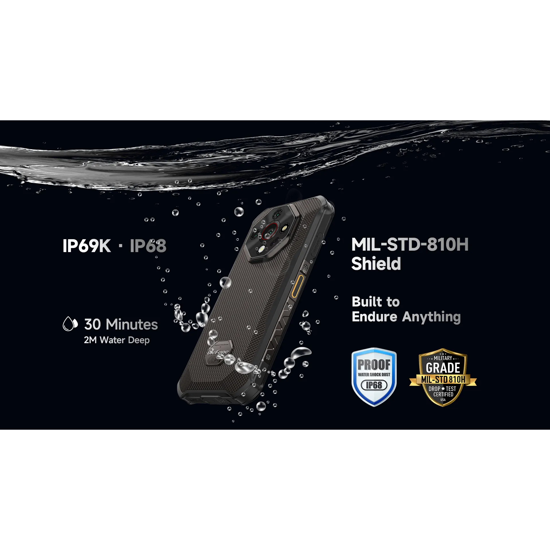 Смартфон ULEFONE Armor X16 6/128GB Wasteland Shadow