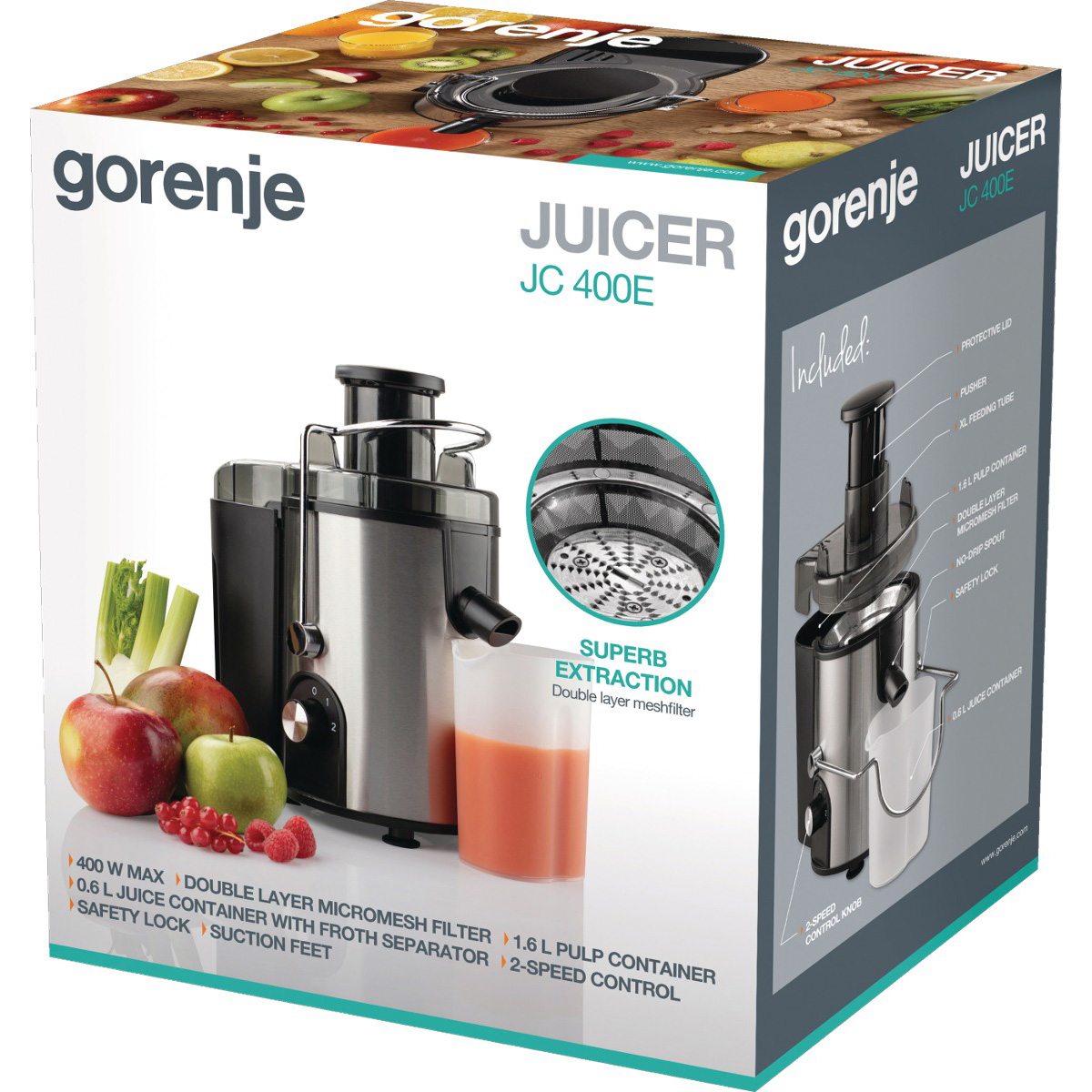 Соковыжималка GORENJE JC400BE (745974)