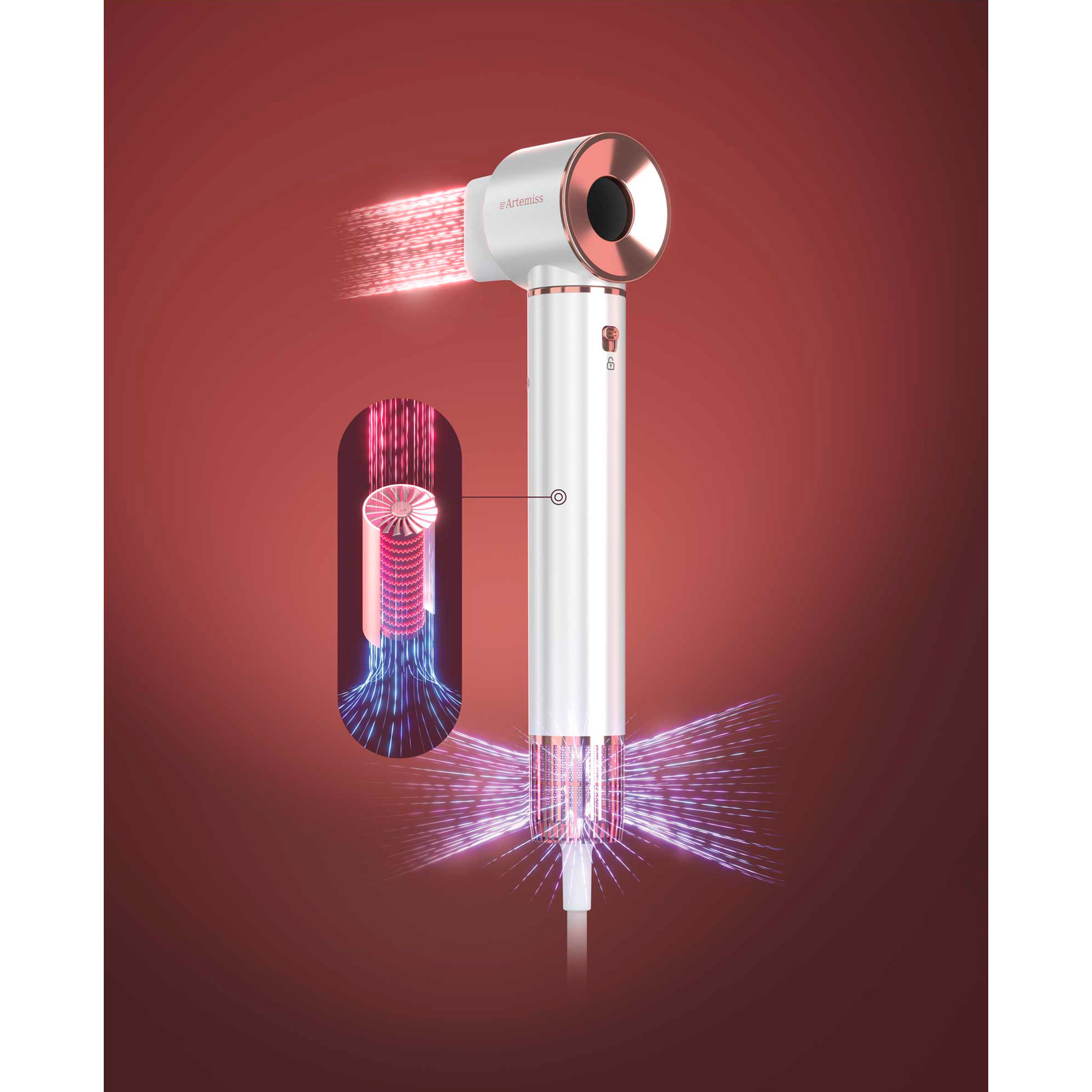Фен-щётка SENCOR SHS 9100RS (41021698)