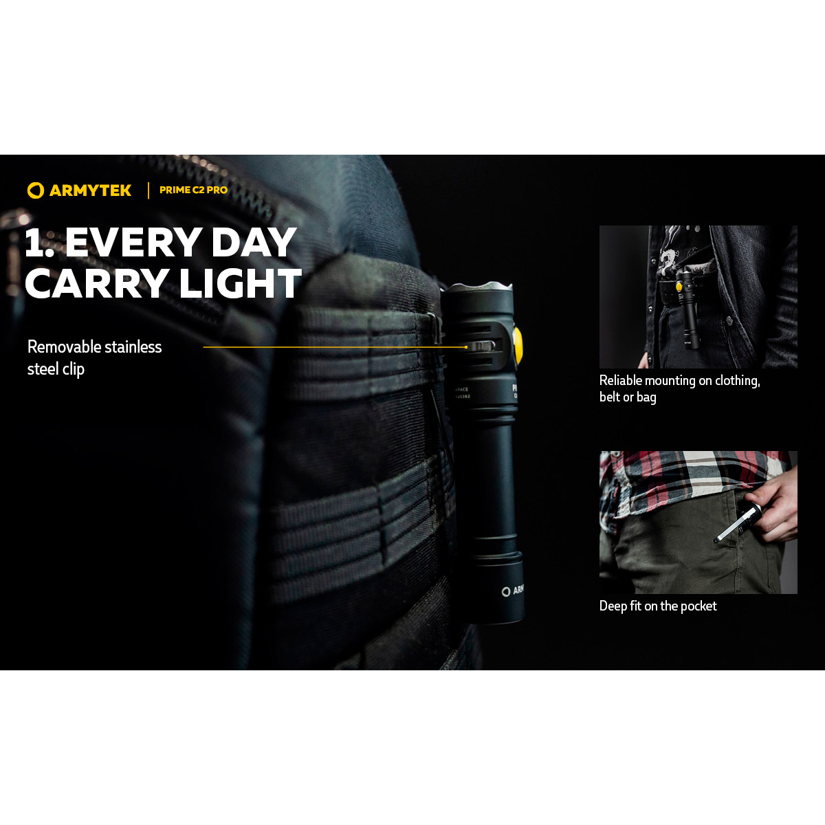 Ліхтар ARMYTEK Prime C2 Pro Magnet USB White Light (F08101C)