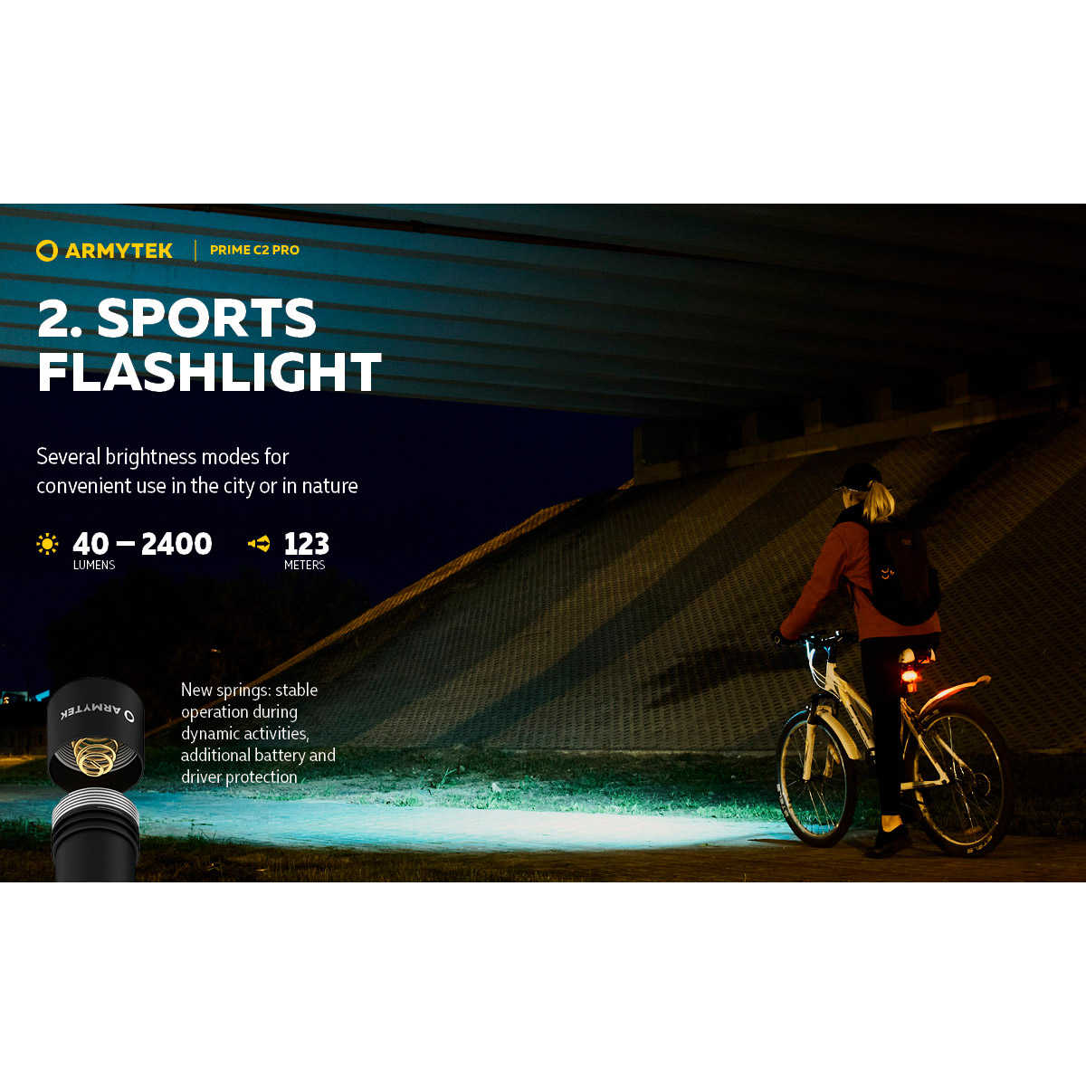 Ліхтар ARMYTEK Prime C2 Pro Magnet USB White Light (F08101C)