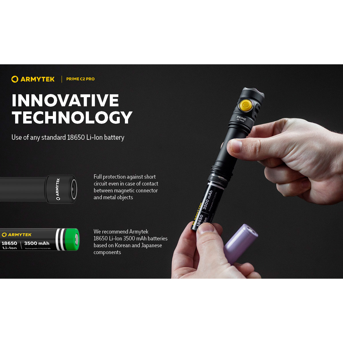 Ліхтар ARMYTEK Prime C2 Pro Magnet USB White Light (F08101C)