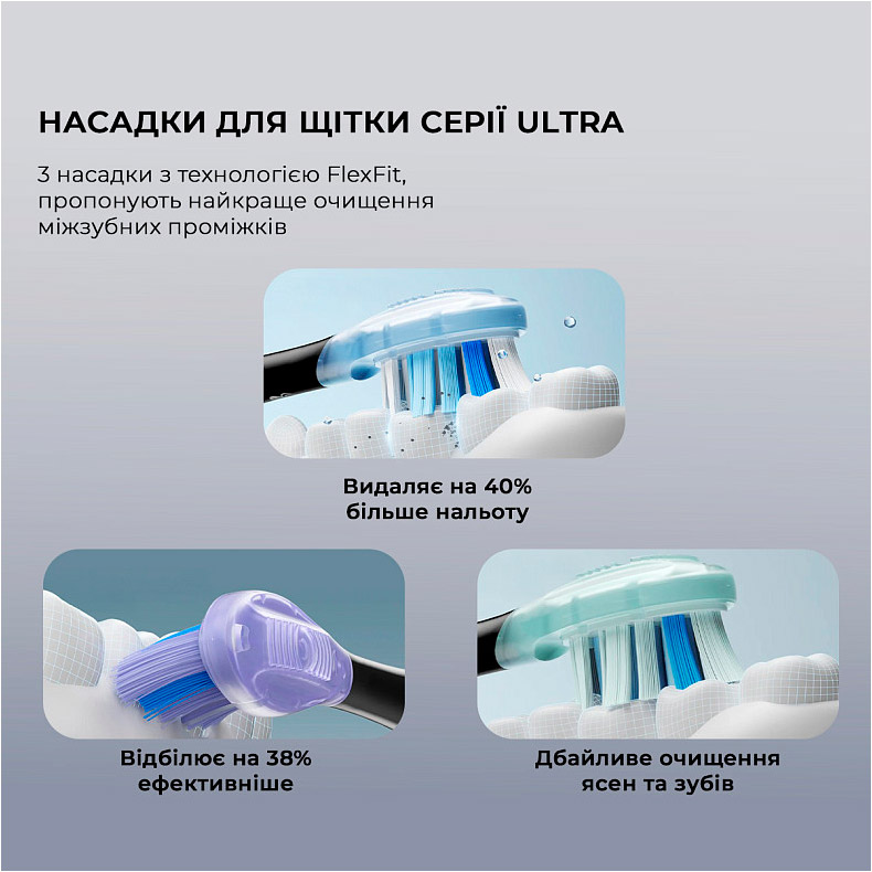 Електрична зубна щітка OCLEAN X Pro 20 Set White