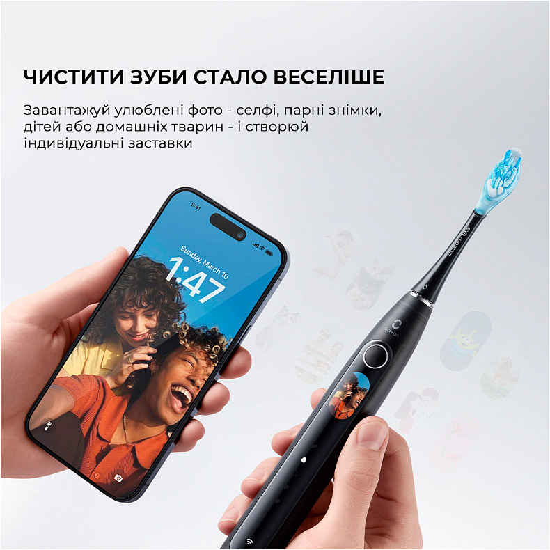 Електрична зубна щітка OCLEAN X Pro 20 Set White