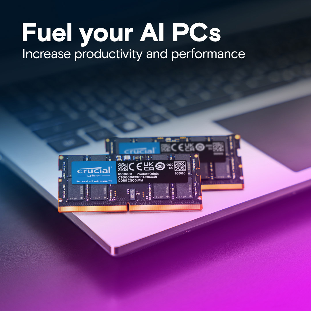 Модуль пам'яті CRUCIAL SO-DIMM DDR5 6400MHz 16GB (CT16G64C52CS5)