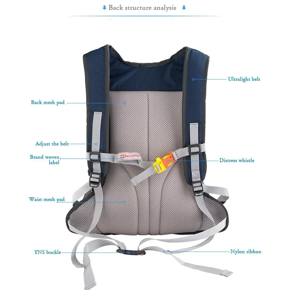 Велосипедный рюкзак NATUREHIKE NH15C001-B Sky Blue (6975641886310)