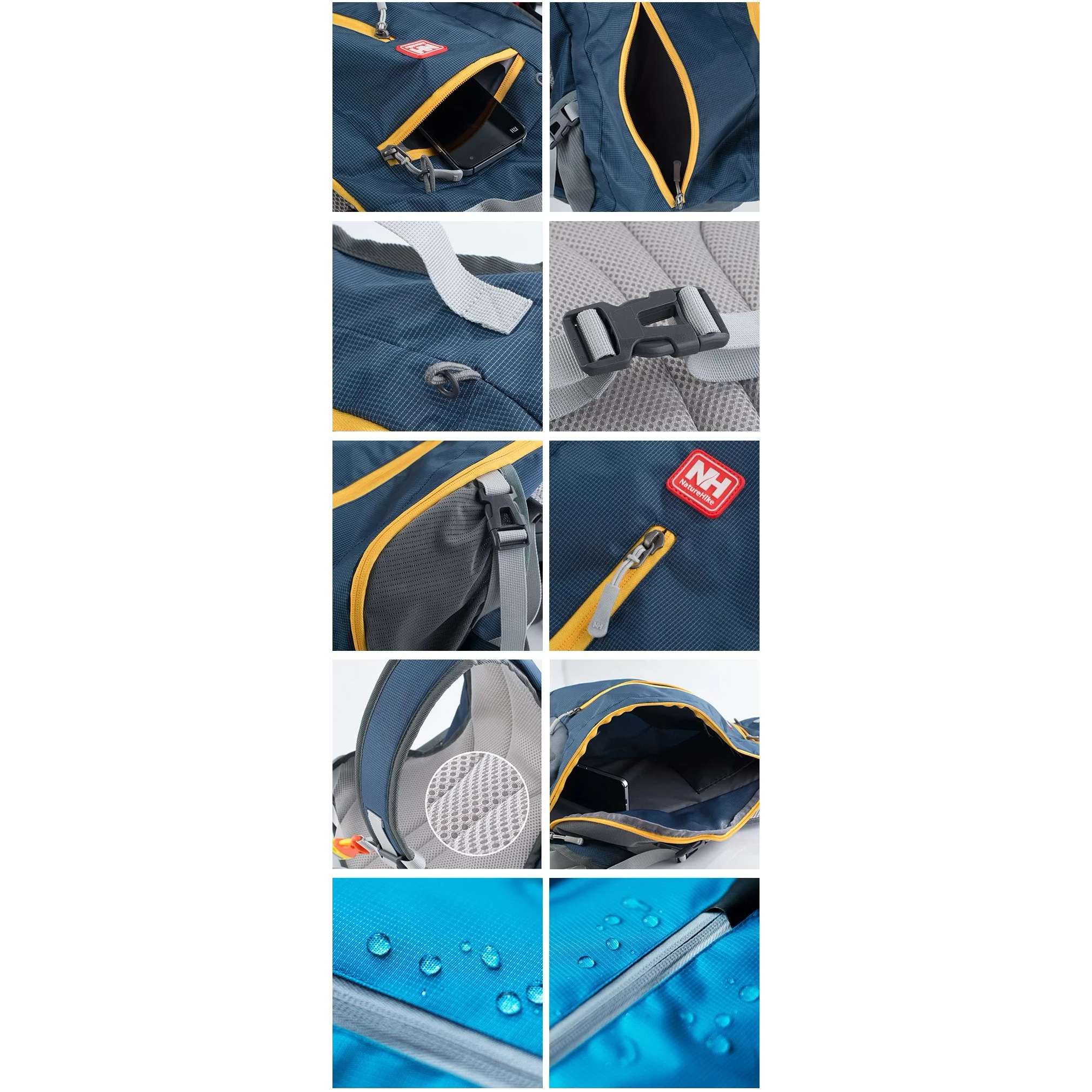 Велосипедный рюкзак NATUREHIKE NH15C001-B Sky Blue (6975641886310)