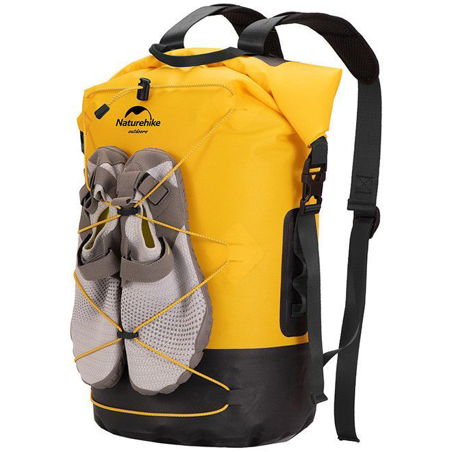 Герморюкзак NATUREHIKE NH21FSB04 Dry and Wet Separation Waterproof Backpack 40L Yellow (6927595788257)