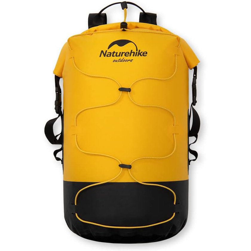 Герморюкзак NATUREHIKE NH21FSB04 Dry and Wet Separation Waterproof Backpack 40L Yellow (6927595788257)