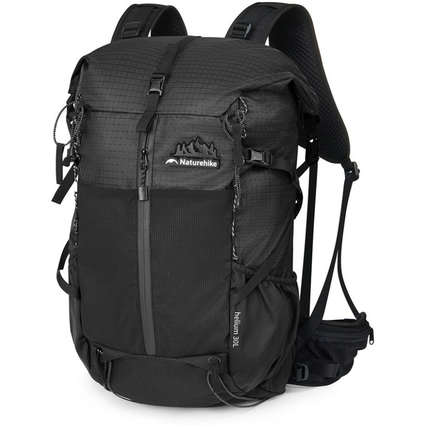 Туристичний рюкзак NATUREHIKE CNK2300016 Helium Outdoor Backpack 30+5L Black (6976507661331)