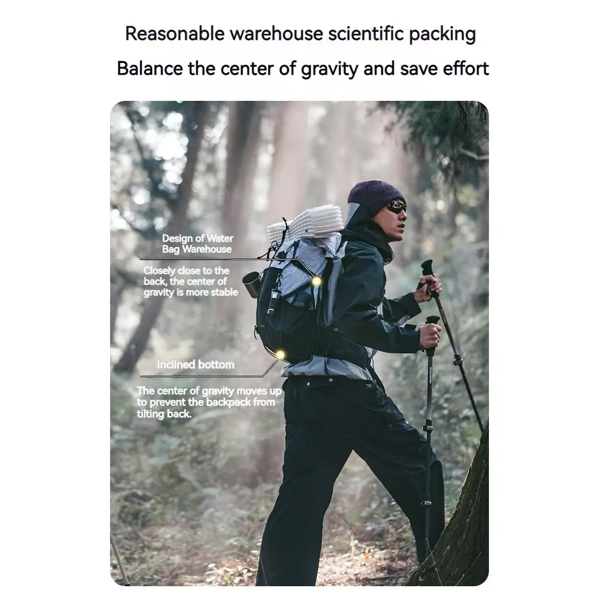 Туристичний рюкзак NATUREHIKE CNK2300016 Helium Outdoor Backpack 30+5L Black (6976507661331)