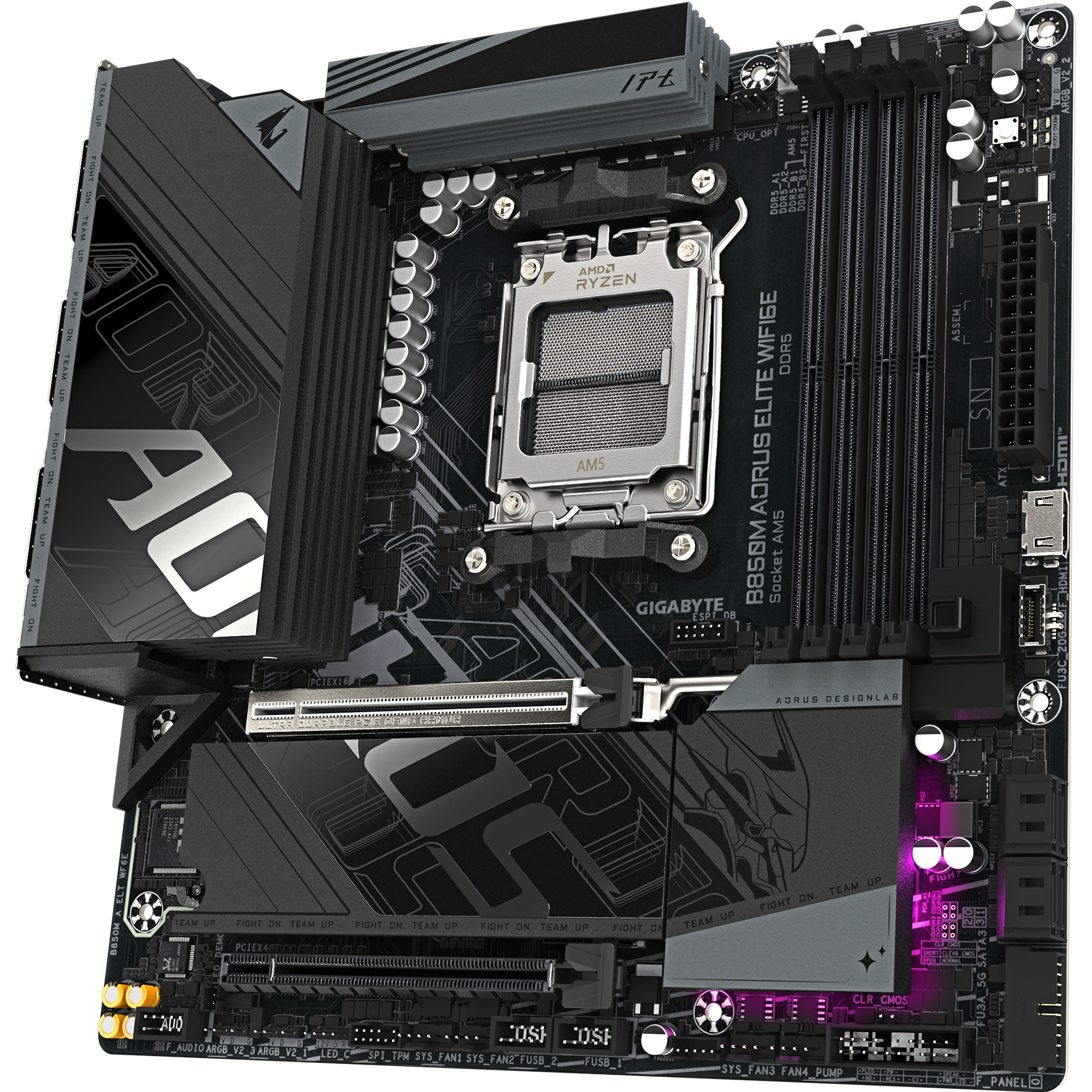 Материнская плата Gigabyte AORUS B850M Elite WiFi6E