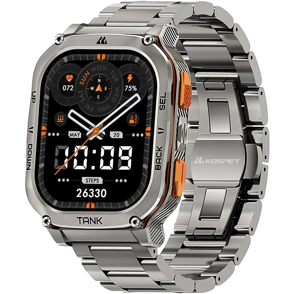 Смарт-годинник KOSPET Tank M3 Ultra SE Silver