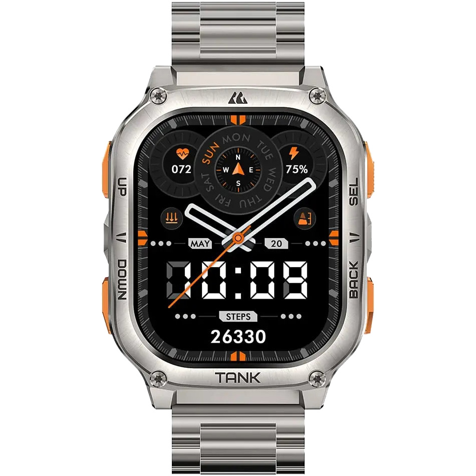 Смарт-годинник KOSPET Tank M3 Ultra SE Silver