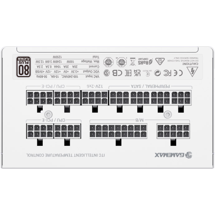 Блок питания 1250W GAMEMAX GX-1250 Pro ATX3.1 PCIe5.1 White