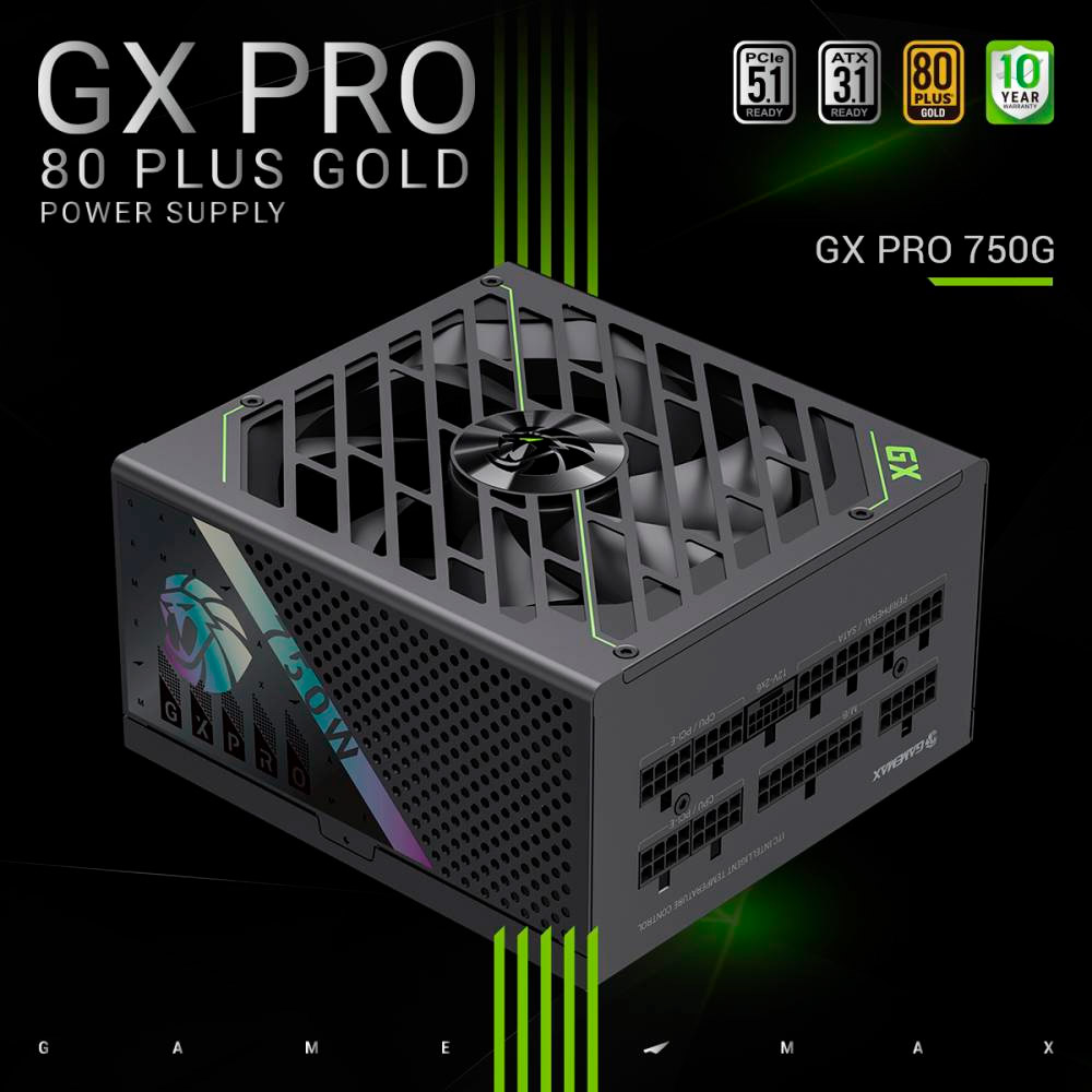 Блок живлення 750W GAMEMAX GX Pro 750G Black