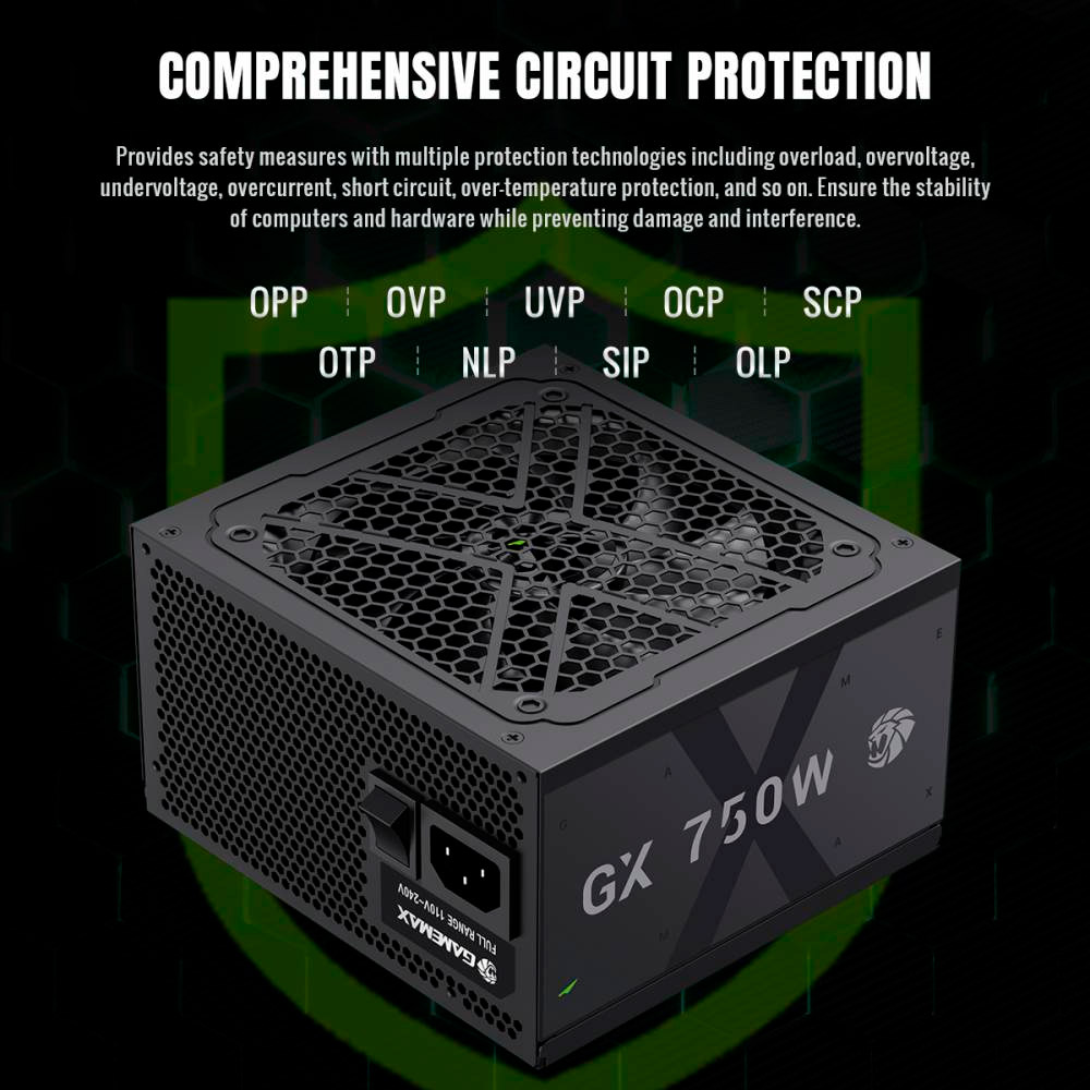 Блок живлення 750W GAMEMAX GX-750GF