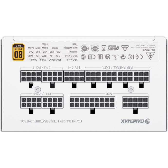 Блок живлення 850W GAMEMAX GX-850 Pro ATX3.1 PCIe5.1 White