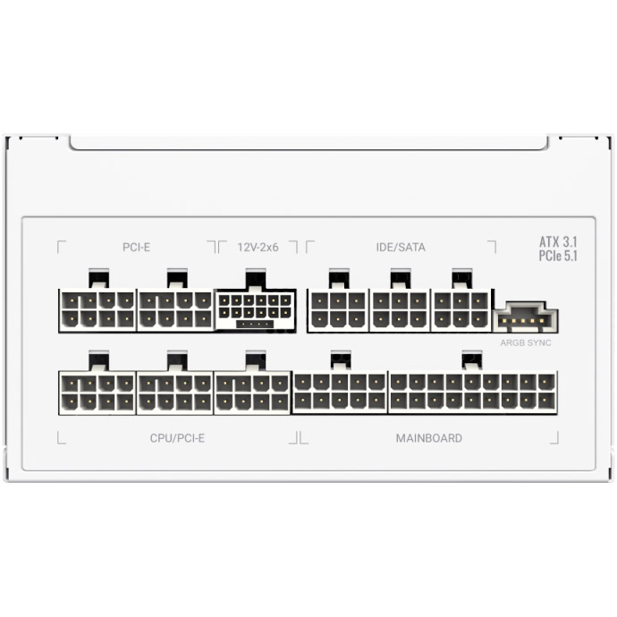 Блок живлення 850W GAMEMAX RGB Pro 850G White