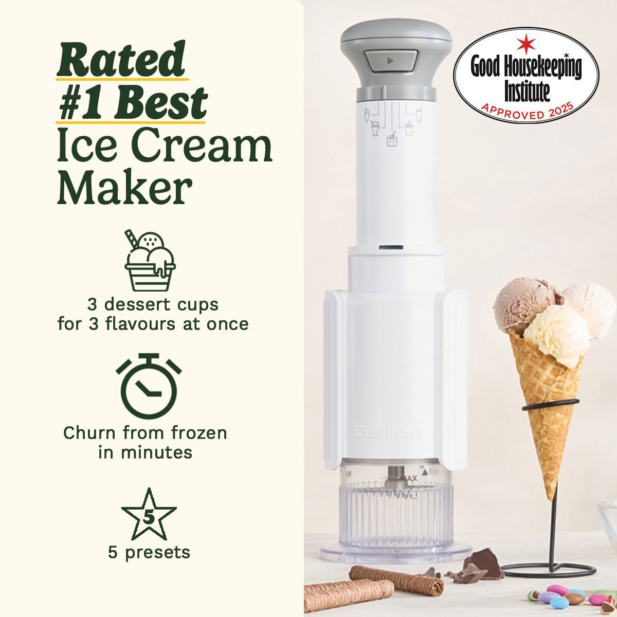 Мороженица CUISINART Freeze Wand Stick ICEFD10E