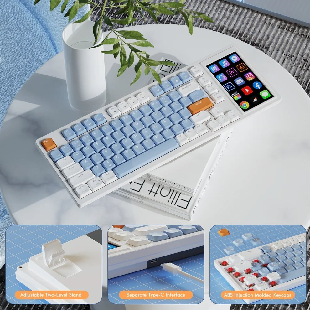 Клавіатура AJAZZ AKP815 Red Switch White/Blue/Orange