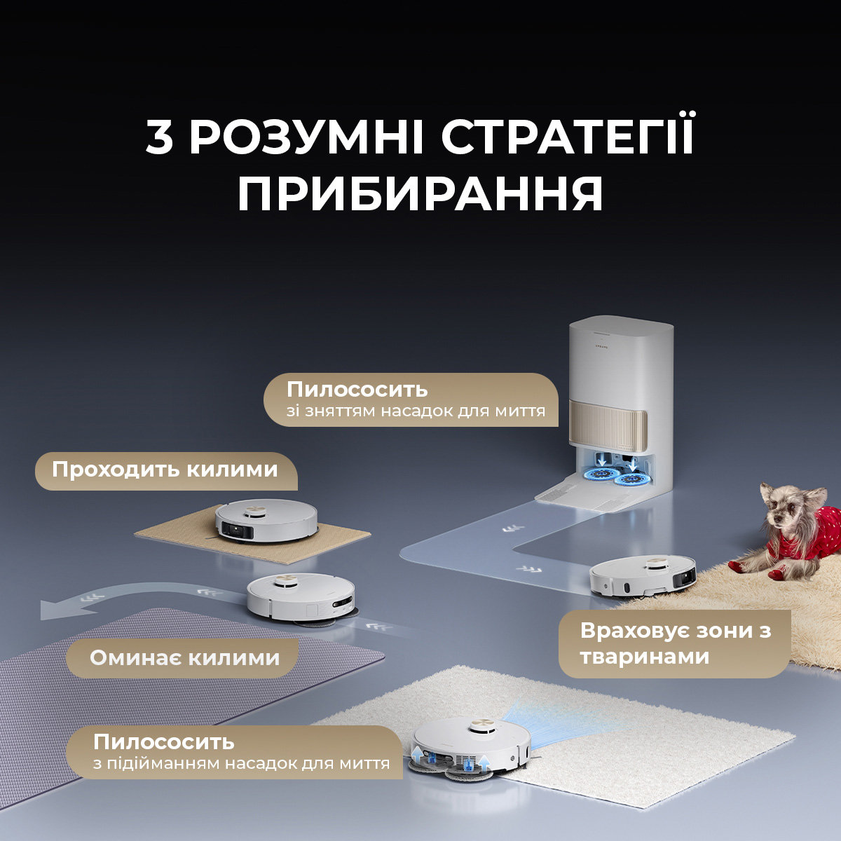 Робот-пилосос DREAME L40s Pro Ultra Black (RLL74CE-BL)