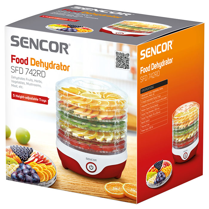 Сушка для продуктов SENCOR SFD 742RD (41004379)