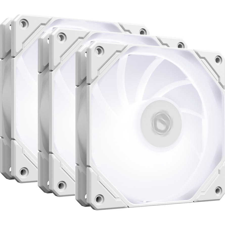 Комплект вентиляторів ID-COOLING TF-12025-Pro SW Trio White 3-Pack
