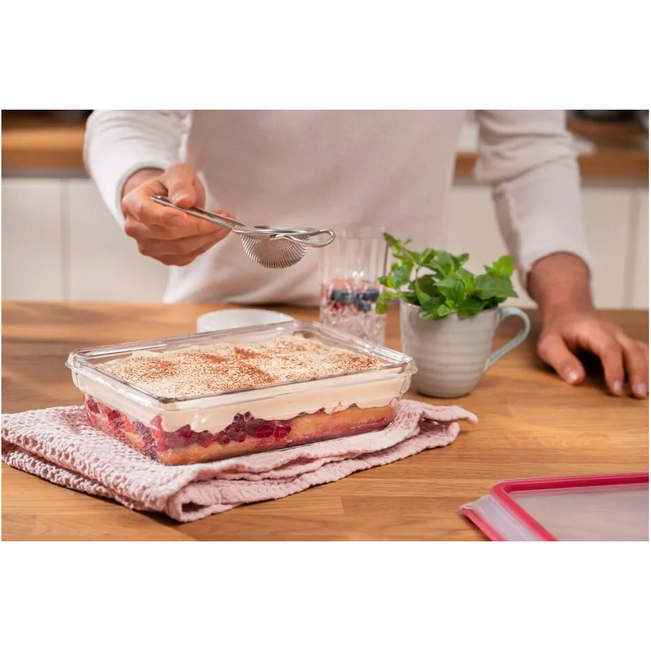 Форма для запекания с крышкой TEFAL MasterSeal Glass 22.7x16.6x7.9см 1.3л (N1041010)