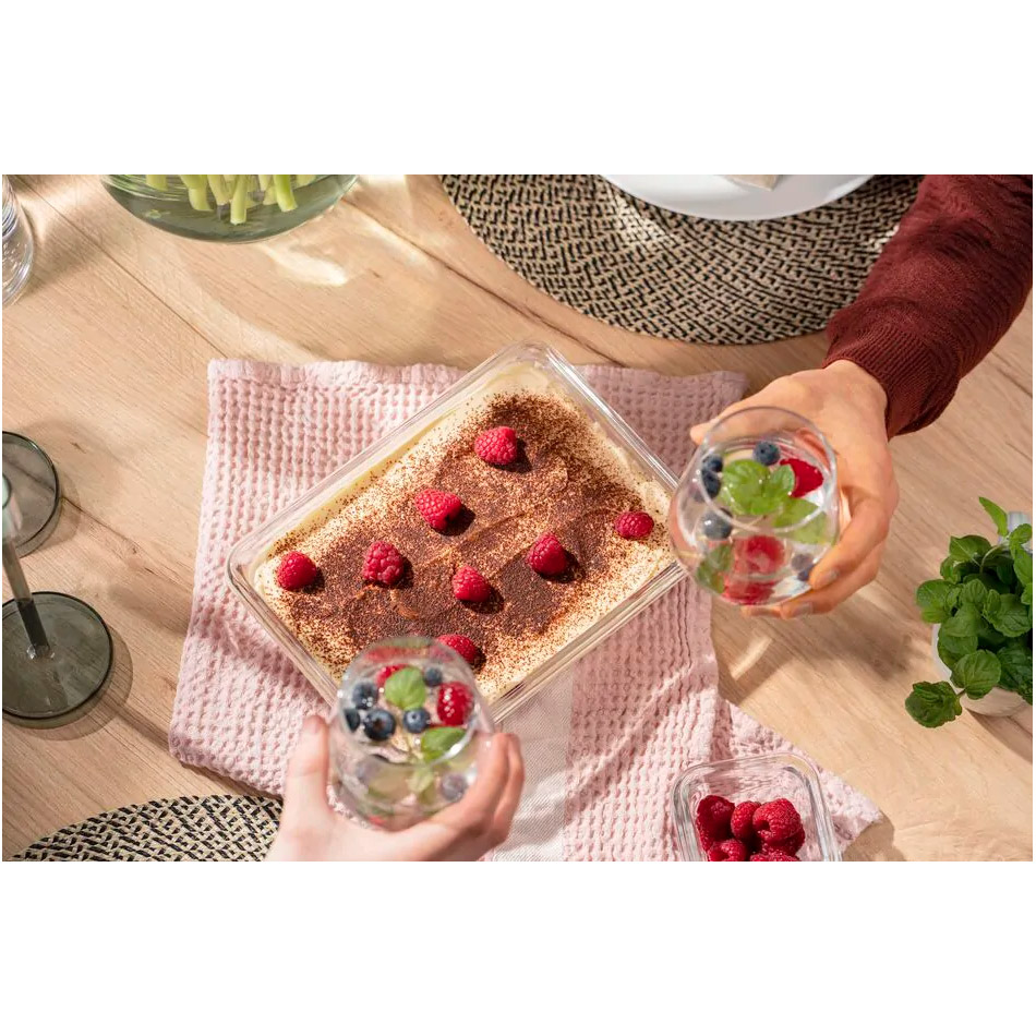Форма для запекания с крышкой TEFAL MasterSeal Glass 22.7x16.6x7.9см 1.3л (N1041010)