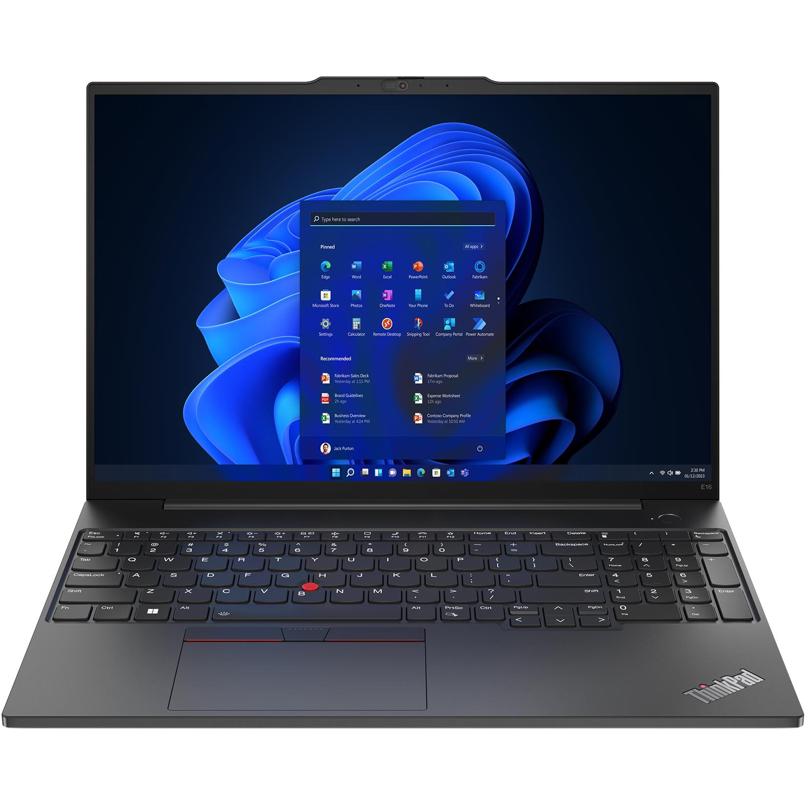 Ноутбук LENOVO ThinkPad E16 Gen 1 Graphite Black (21JQS9VD00)