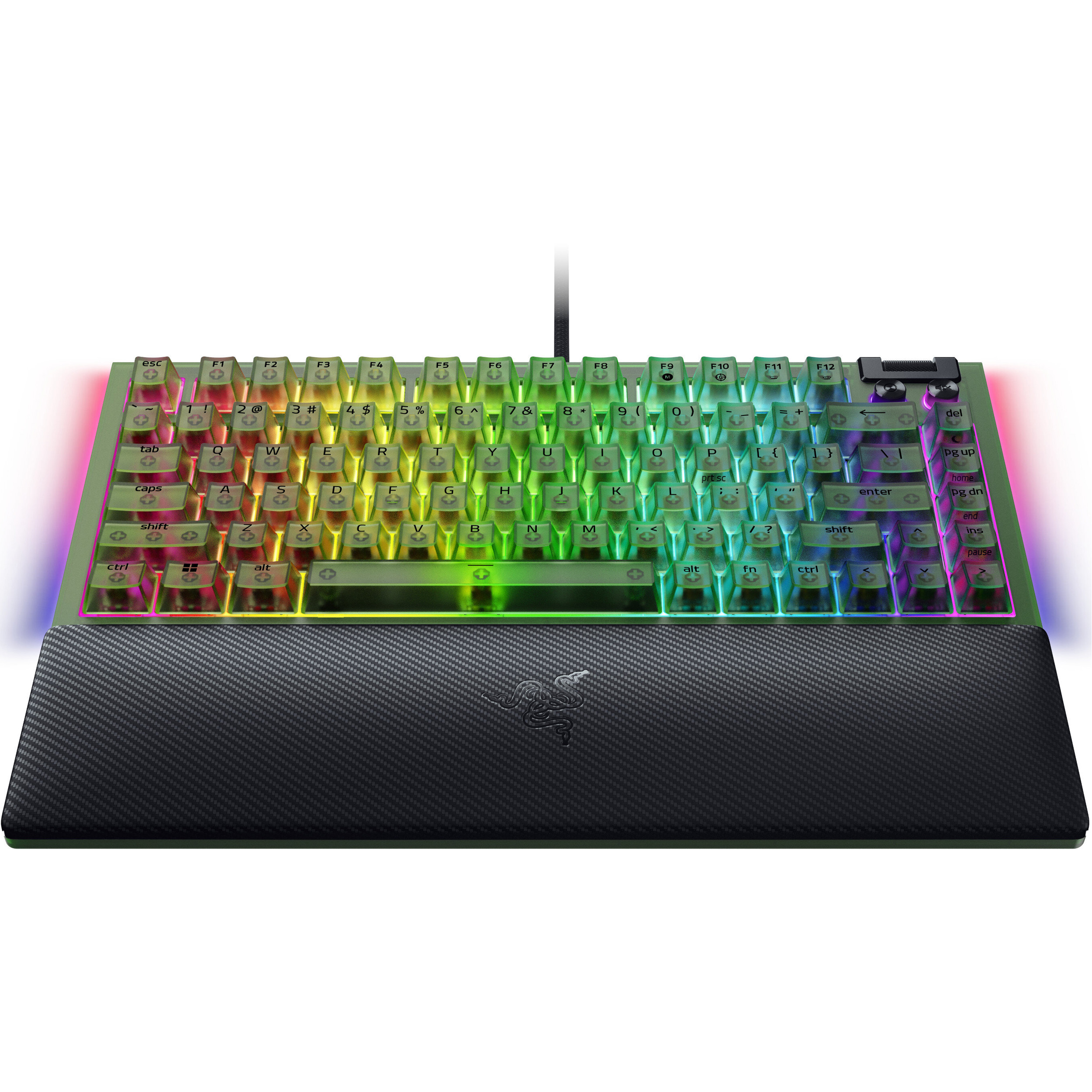 Клавіатура RAZER BlackWidow V4 75% Orange Tactile Switch Gen. 3 Phantom Green Edition (RZ03-05003300-R3M1)